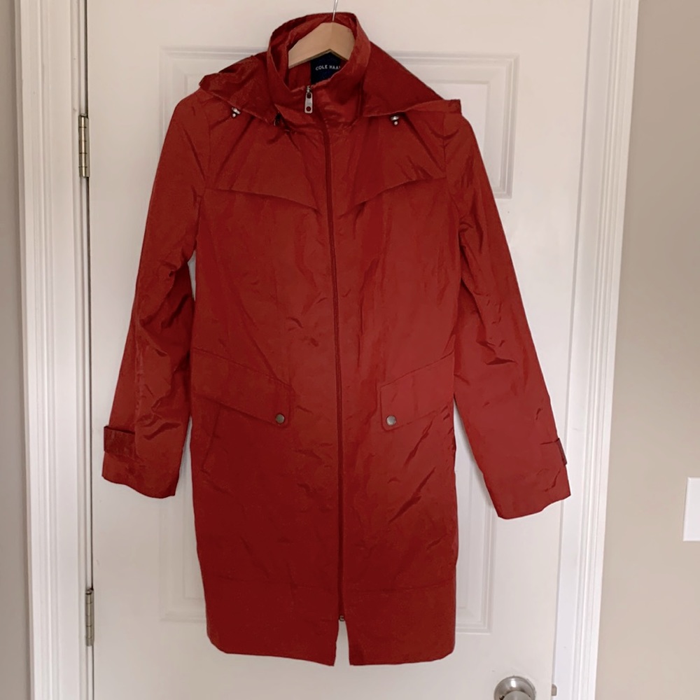 Cole Haan hooded Rain Coat